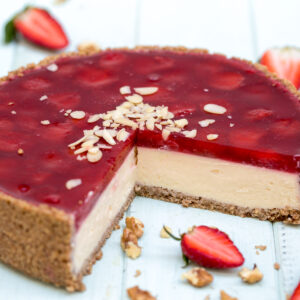 Jahodový cheesecake